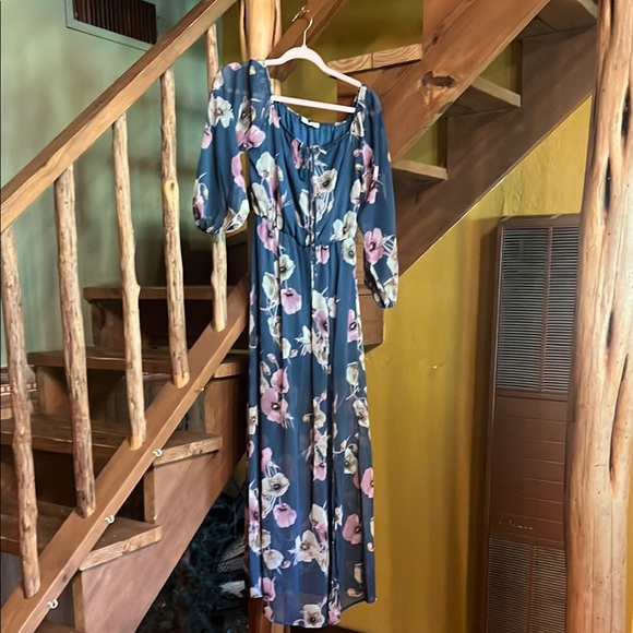 Peach Love California Dresses & Skirts - Peach Love California Floral Long Sleeve Dress